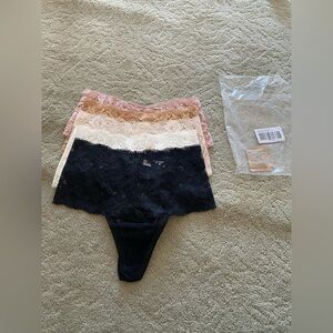 New Soma Embraceable Signature All Over Lace Retro Thing 5 pack